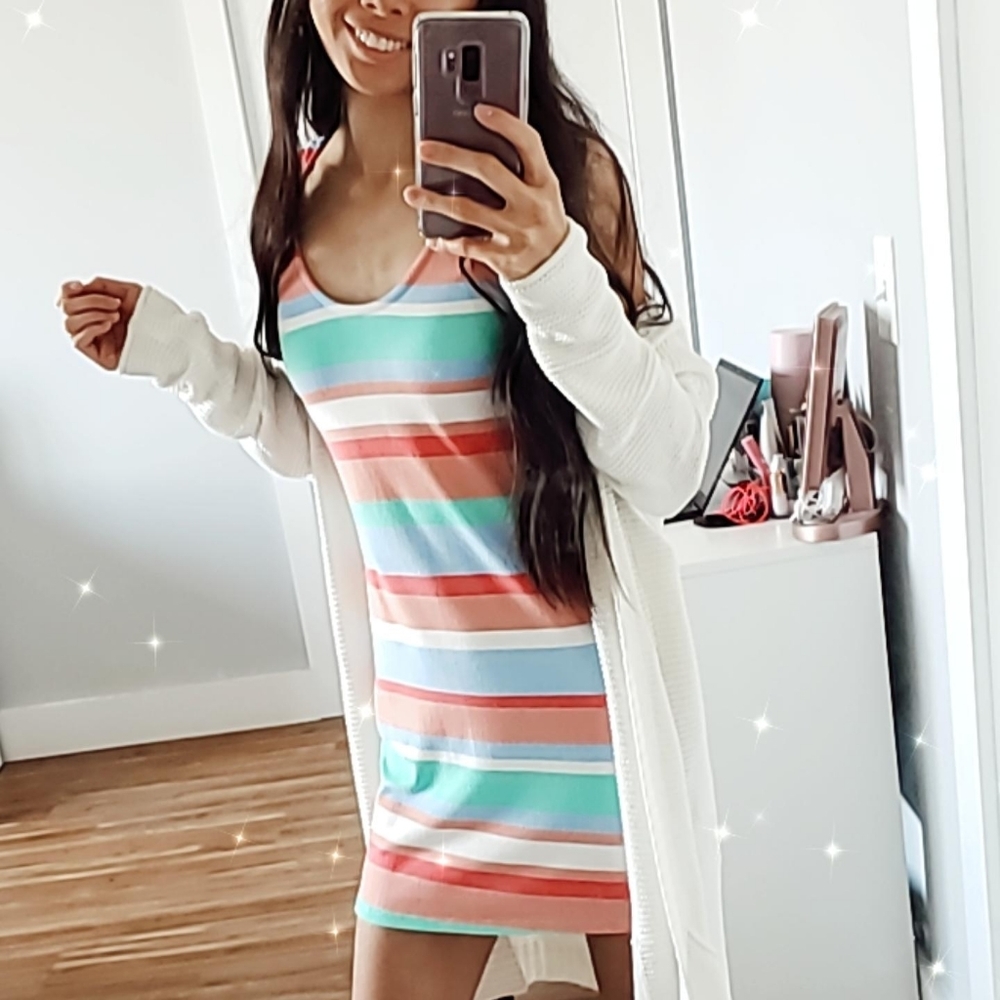 Summer Striped Bodycon Dress